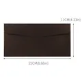 Busta in carta perlata marrone scuro 22x11cm per inviti di lavoro e lettere posta - 22x11cm / Caffè