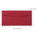 Busta in carta perlata rossa 22x11cm 8.66x4.33in per inviti e lettere commerciali professionali - 22x11cm / Rosso