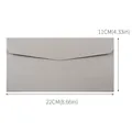 Busta in carta perlata argento n. 5 per inviti d'affari con misure di 22x11 cm - 22x11cm / Argento Bianco