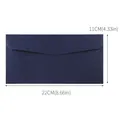 Busta in carta perlata blu scuro con misure 22x11cm per inviti formali di affari - 22x11cm / Blu Lago