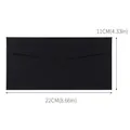 Busta nera perlata n. 5 da 22x11 cm per inviti e corrispondenza d'affari - 22x11cm / Nero Scintillante