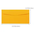 Busta professionale gialla in carta perlata n. 5 per inviti aziendali, 22x11cm - 22x11cm / Oro