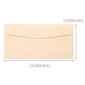 Elegante busta in carta perlata per inviti e biglietti d'auguri, misura 22x11 cm - 22x11cm / Bianco perla
