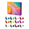 12-Farben-temporäres Haarkreide-Set mit ungiftiger und leicht abwaschbarer Formel - 12 Farben Set / 12er Set