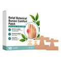 Botanical bunion relief patches for toe alignment and comfort, 10 pieces pack - 10 Pieces / 10 Pcs Per Box
