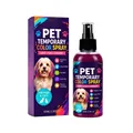Spray de color temporal para mascotas perros y gatos decoración de pelo morado vibrante - 100ml