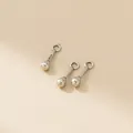 Close-up of three vintage S925 silver matchstick pendants for DIY jewelry making - Vintage Distressed Matchstick (S0756) / Thai Silver Black