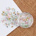 Schillernde Glassplitter und Perlen für DIY-Nagelkunst und kreative Bastelarbeiten - Mehrfarbige Aurora Mischung