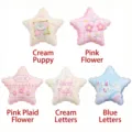Sortierte matte Acryl-Sternperlen mit niedlichem Welpen- und Blumendruck für DIY-Schmuck - Matte Sternperle / Macaron Mischfarben