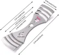 Professional stainless steel 3-hole candle wick holder with precise size measurements - Triple Hole Metal Wick Holder