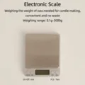 Close-up detail of a digital scale showing stainless steel platform for candle making DIY. - Digital Scale