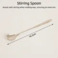 18.5cm silver stainless steel long handle stirring spoon for DIY candle wax melting tools - Stirring Spoon