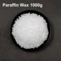 1000g white paraffin wax pellets in black bowl for professional DIY candle making supplies - Paraffin Wax Pellets / 1000g