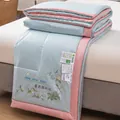 Light blue and pink cooling mint mosquito-repellent summer quilt for air-conditioned rooms - Mint Style (85968) / 110x150cm / Light Blue