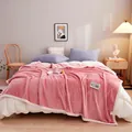 Soft pink milk velvet flannel blanket for winter cozy bedding SKU variant. - Large Gift Box / Dusty Pink