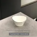 Elegante ciotolina in ceramica bianca con bordo argento a forma di Yuanbao per snack - Piatto Yuanbao (Pezzo Singolo) / Argento
