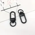 Mousquetons pivotants en métal noir pour accessoires de sacs et bijoux à faire soi-même - 1 Pièce / Noir de Natation