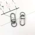 Mousquetons pivotants plaqués gris métal pour accessoires de quincaillerie DIY pour sacs. - 1 Pièce / Métal canon