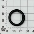 Crochet à ressort circulaire noir en alliage de zinc avec diamètre intérieur 20mm sur grille - Anneau à Ressort Circulaire Épais (25842) / 1 Pièce (25mm ID 18mm) / Noir de Natation