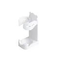 Support mural blanc pour rasoir électrique et brosse à dents avec trou de charge - Gris