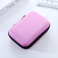 Kompakte rosa EVA-Aufbewahrungstasche für 2,5-Zoll-Festplatten und Elektronikzubehör - Rosa Festplattentasche / 14*10*4 cm