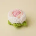 Handmade crochet mini rose flower head DIY clothing accessories and cute ornaments for crafts. - Mini Gradient Pink Rose