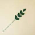 Handgemaakte groen gebreide eucalyptusblad tak voor DIY gehaakte kunstbloemen boeketten - Kerstgroen