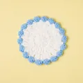 Handmade macaron blue and white crochet coaster for home table decoration and heat insulation - Blue & White / Sea Salt Blue