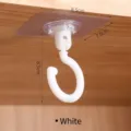 Gancio da soffitto adesivo bianco robusto con rotazione a 360 gradi per appendere decorazioni - Gancio da Soffitto / Bianco