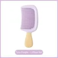 Cute taro purple popsicle shaped antistatic comb for kids, portable hair brush - 1 piece - 1 Piece / Taro Purple