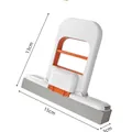 Portable handheld mini sponge mop in white and orange with size dimensions 15x13cm - Desktop Mop (With Original Sponge Head) / 1 Piece