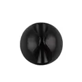 Organisateur de câbles circulaire noir en silicone et clip pour gestion de bureau - Noir