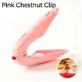 Pink multifunctional chestnut cracker and nut opener tool for kitchen. - Pink
