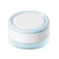 Estuche portátil azul claro y blanco para ortodoncia invisible y retenedores dentales - 8.9/8.9/5.1 / Azul cielo