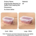Frischhaltedose aus PP-Kunststoff in 300ml und 900ml - Transparent (300ML)