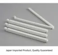 Detailweergave van duurzame witte plastic sluitclips voor voedselzakken - Groot 1 Stuk (Naakte Verpakking) / Wit
