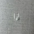 Mini transparent plastic adhesive wall hook in a clear traceless finish for home keys - 1 Piece / Clear