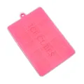 Bandeja para cubitos de hielo de silicona rosa de 15 rejillas con tapa para cubos - Con Tapa / Rosa rojo