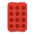 Bandeja para cubitos de hielo y molde para chocolate de silicona roja con forma de estrella - Estrella / Rojo