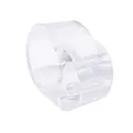 Durable transparent silicone door handle stopper and wall protector anti-collision ring - Single Hole