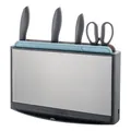 Electric ozone sterilizing kitchen knife block and cutting board organizer rack - Knife and Cutting Board Sterilization Set