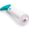 Affetta e leva torsoli per ananas 3 in 1 in plastica ergonomica, bianco e verde acqua - bianco-blu