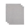 Alfombrilla de fibra de vidrio para barbacoa reutilizable antiadherente para cocina al aire libre - 3 Piezas/Paquete / Negro