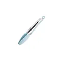 Pinzas de cocina de 9 pulgadas de silicona azul y acero inoxidable - 9 Pulgadas / Azul claro