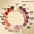 Natural multi-gemstone crystal bracelet with 10mm beads and carved amethyst charm - 10mm / Nine-tailed Fox Multi-color Bracelet - Style G