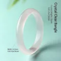 Elegant pink cat's eye stone bracelet with 11.5mm width for women - Cat's Eye Bangle / 54mm Inner Diameter / Litchi Grain Pink