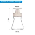 80ml clear glass seasoning shaker bottle for salt and sugar, size 97mm by 44mm - Sauce Bottle / 80ML