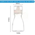 Empty 150ml glass seasoning dispenser bottle with dimension markings for kitchen spices - 150ml Seasoning Bottle