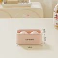 Compact pink silicone ice ball mold tray with two spheres and clear size markings - Small 2-Ball Ice Mold / Pink