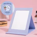 Portable folding desktop makeup mirror in soft purple with cute puppy design - Small (Paper) / 9x12cm / Light Purple (Random Pattern)